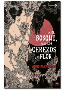 En el bosque, bajo los cerezos en flor