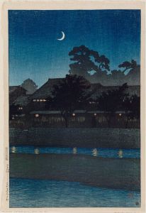 Nagare Kuruwa, Kanazawa (Kawase Hasui, 1920)